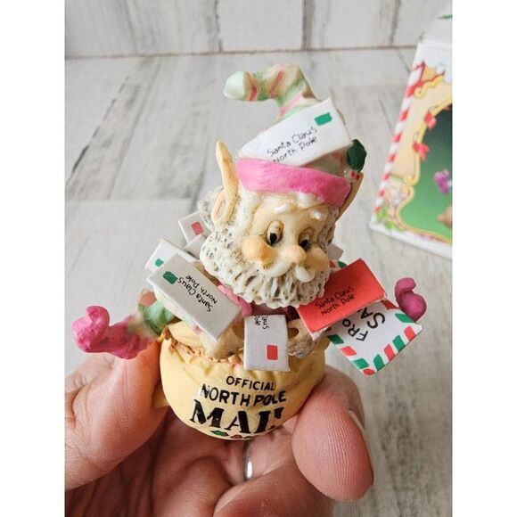 Enesco crinkles Sandi zimnicki North Pole village mail post office vintage rare - Picture 8 of 10